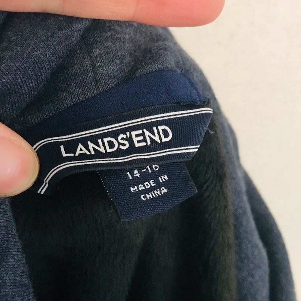 Lands End Fleece Lined Pullover - Picture 4 of 5